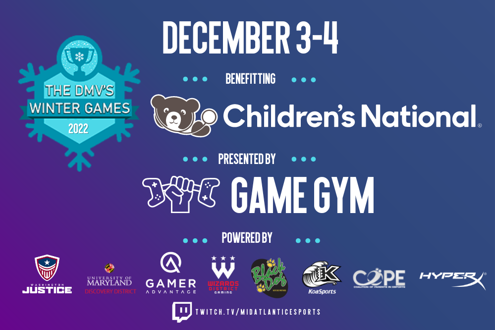 Game Gym Announces 2022 Winter Games Benefiting Children’s National Hospital